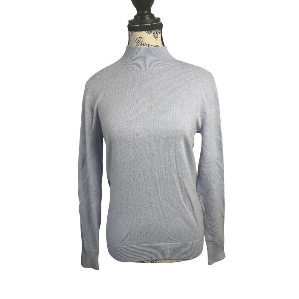 Banana Republic Fine Italian Yarn Periwinkle Blue Sweater